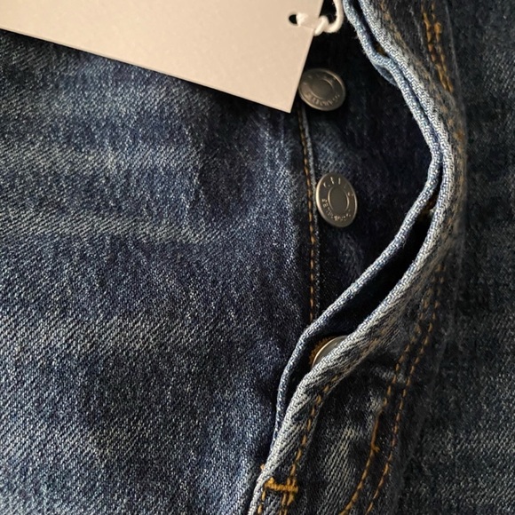 NWT Two Toned Wide Leg Parted Ankle Jeans - Picture 11 of 15